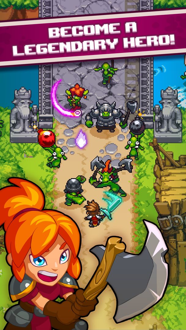 Screenshot of Dash Quest Heroes