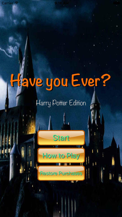 Have You Ever? - Harry Potter Edition 게임 스크린 샷
