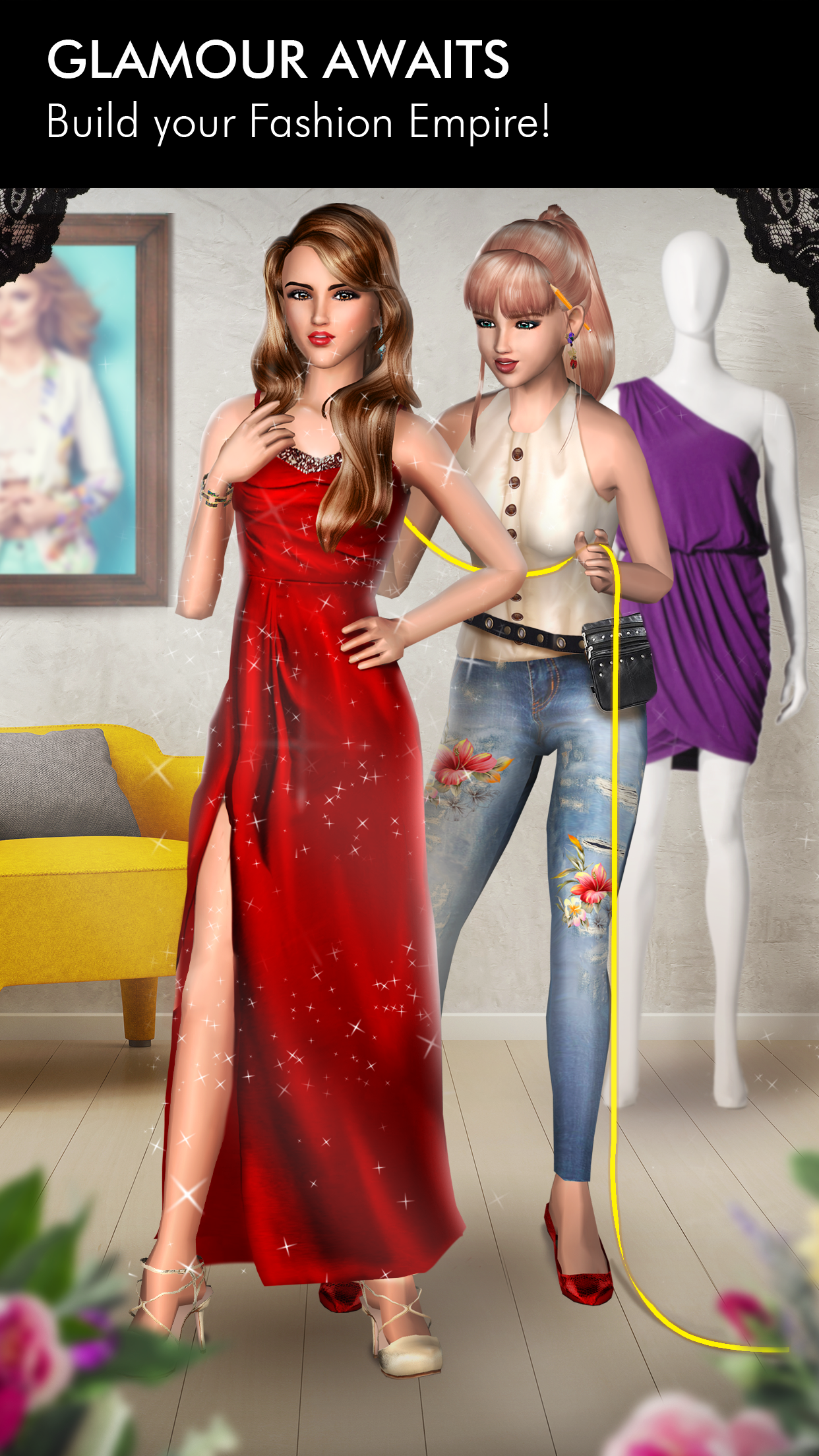 Screenshot 1 of Empayar Fesyen - Dressup Sim 2.102.37