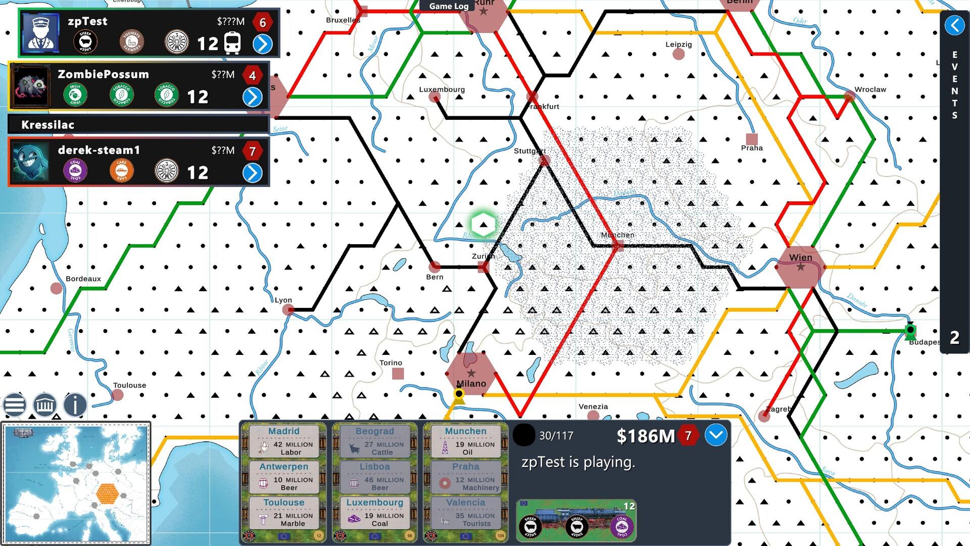 Empire Builder - Europe Game Screenshot