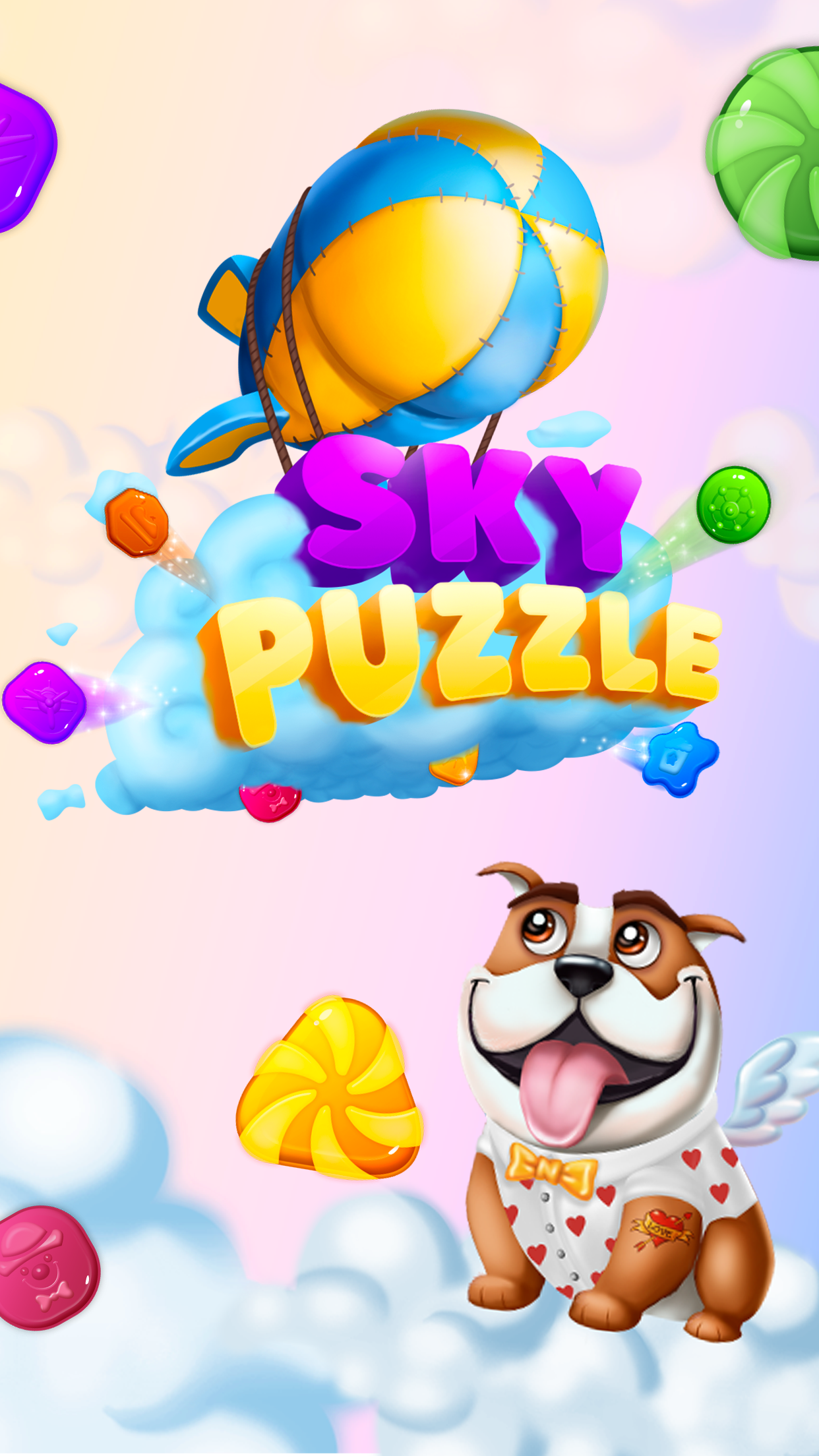 Sky Puzzle: Match 3 Game Game Screenshot