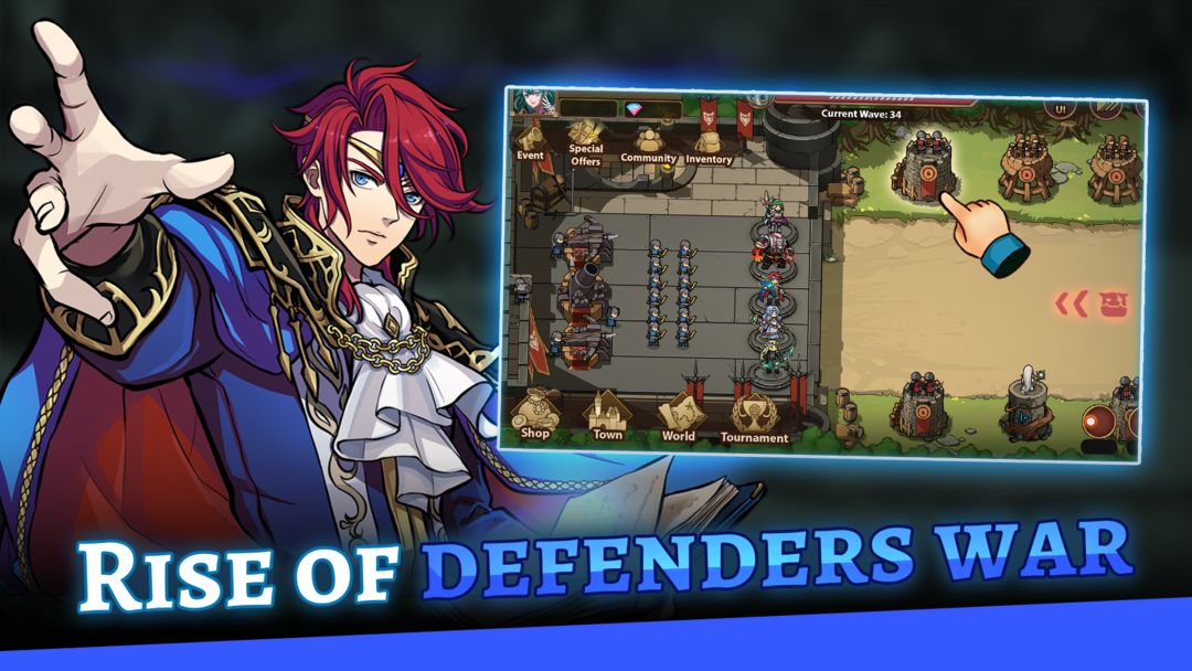 Screenshot of Rise of Warrior Defender