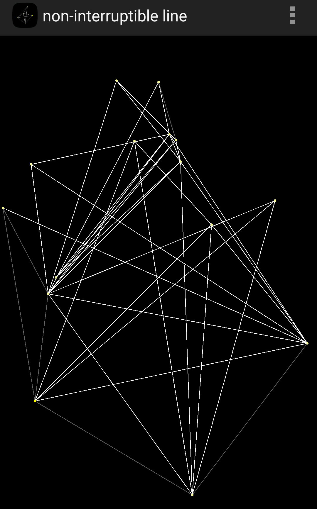 non-interruptible line ゲームのスクリーンショット