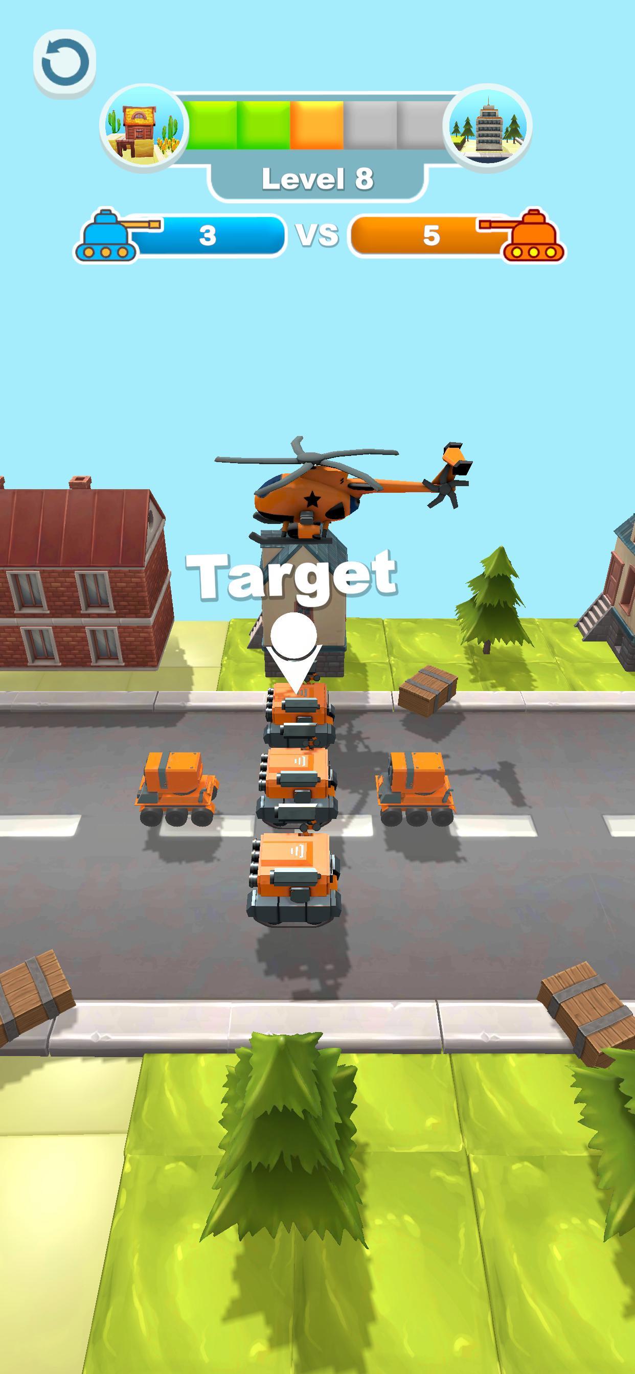 Merge Tank Master Game Screenshot