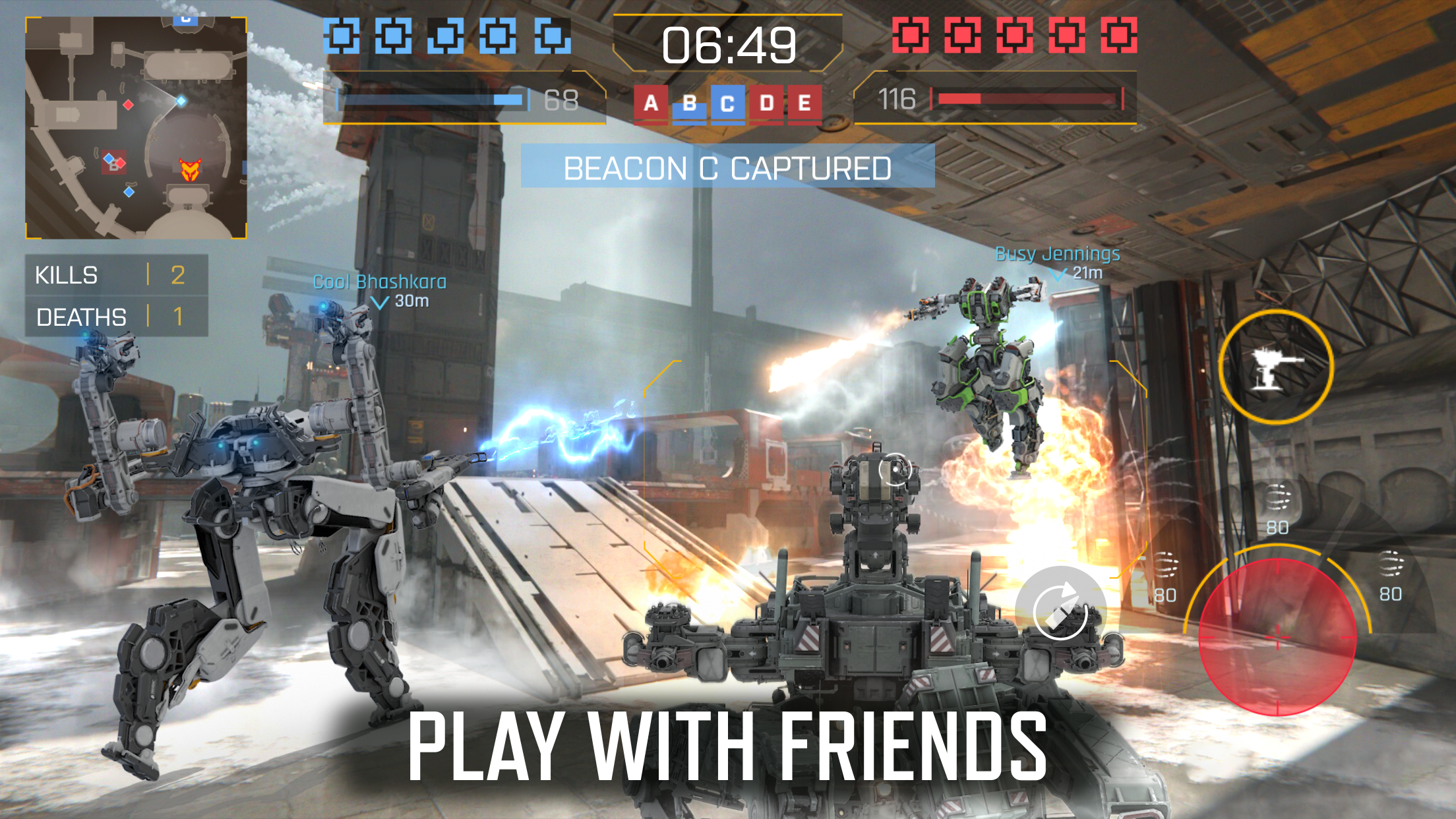 Screenshot of Armor Attack: robot PvP game