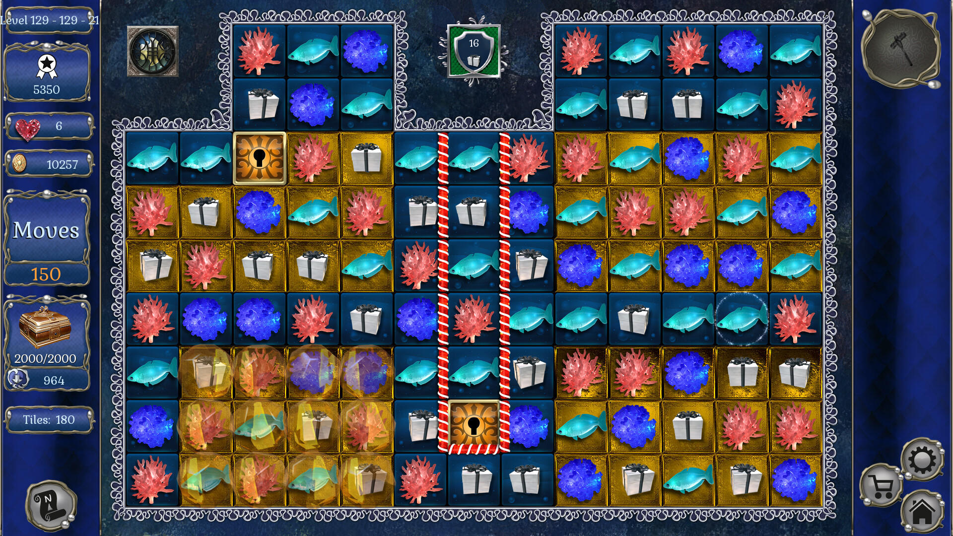 Jewel Match Aquascapes 2 Collector's Edition ภาพหน้าจอเกม