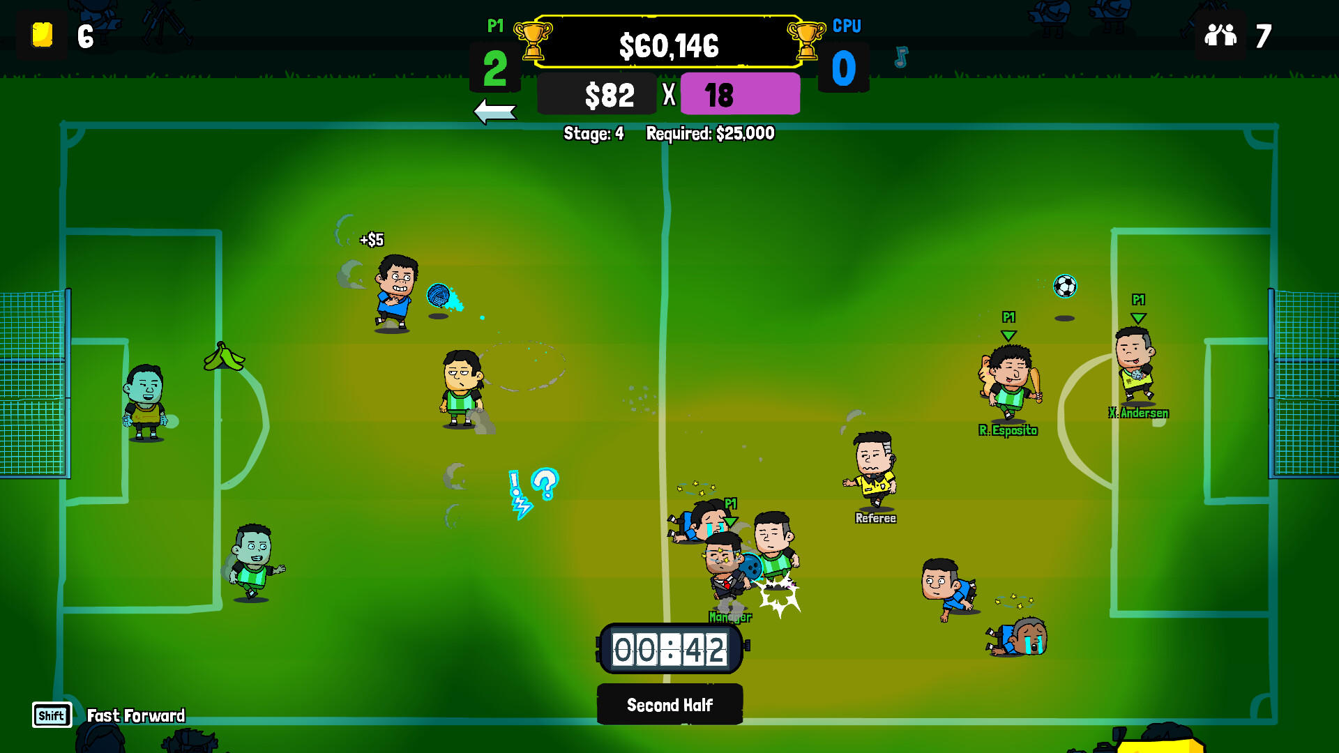 Super Senseless Soccer Game Screenshot