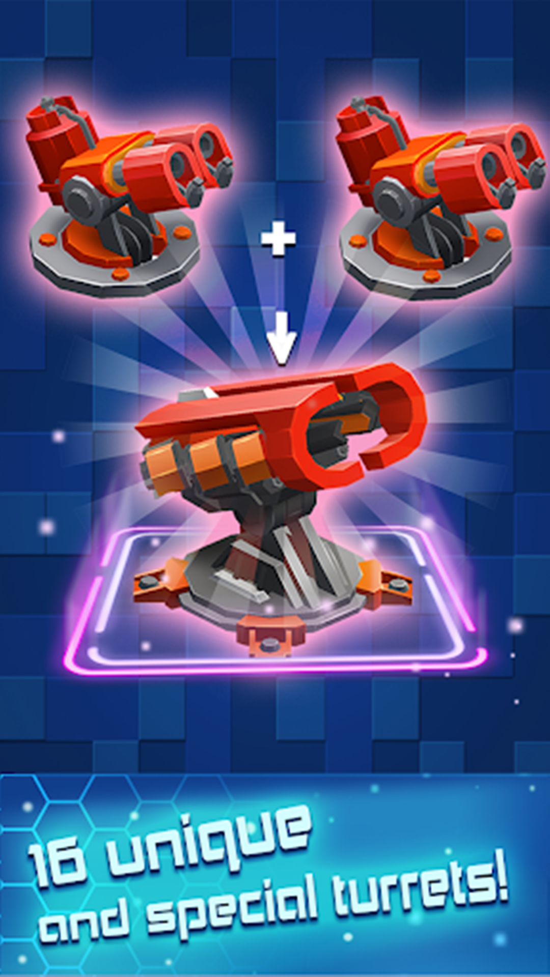 Captura de Tela do Jogo Turret Merge Defense