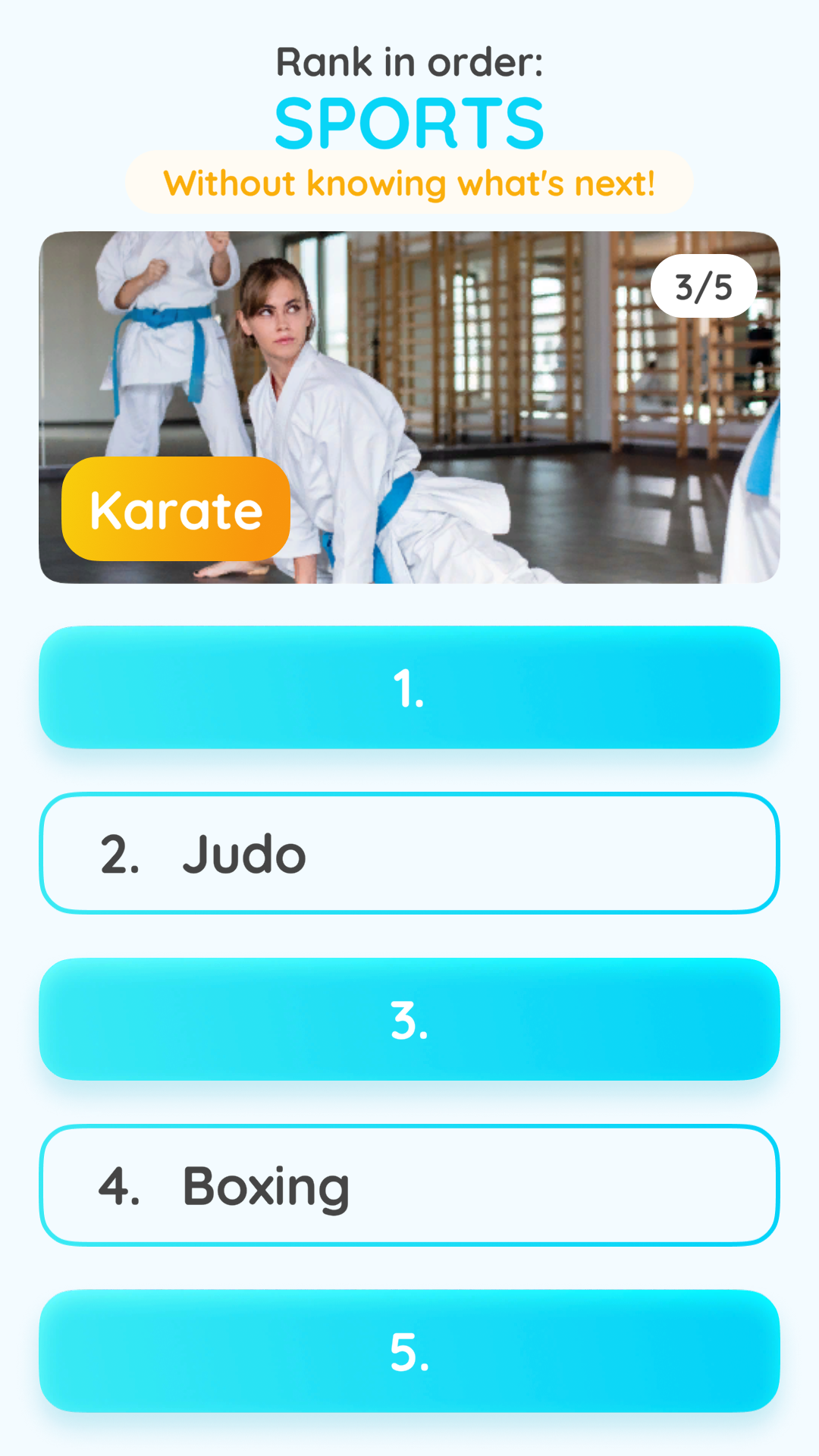 Blind Rank Game Screenshot