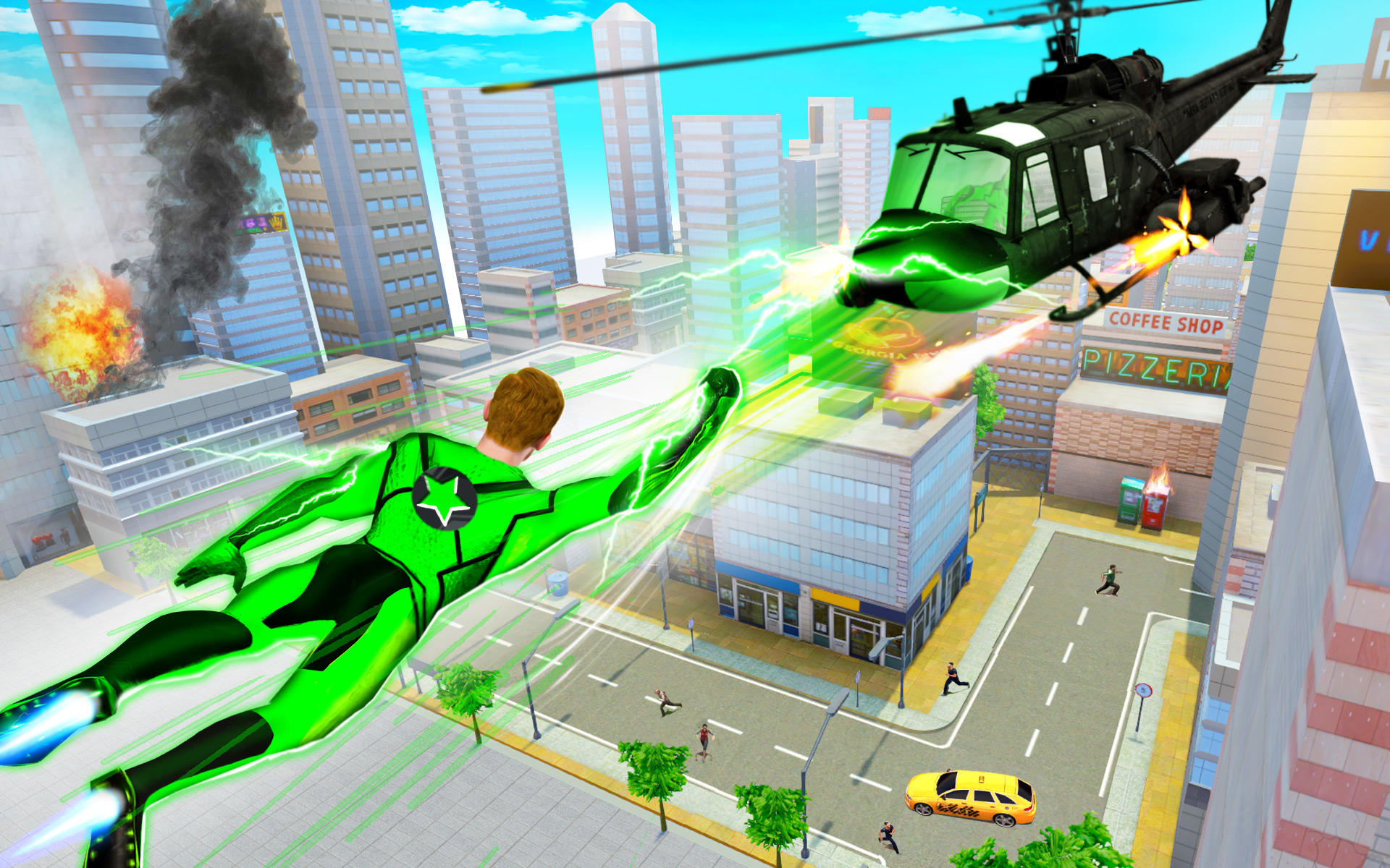 Screenshot 6 of Police Green Sticky Robot Hero 1.0