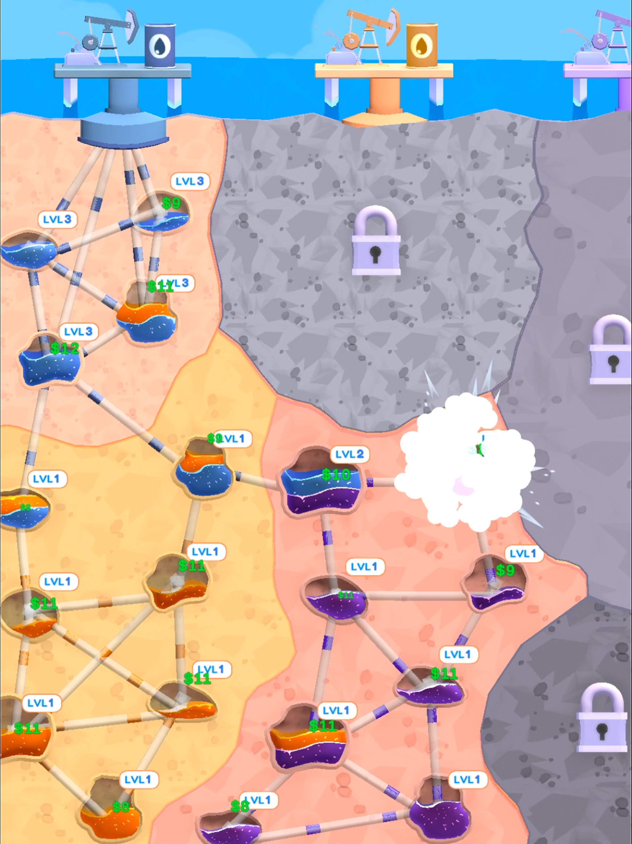 Скриншот игры Oil Wells