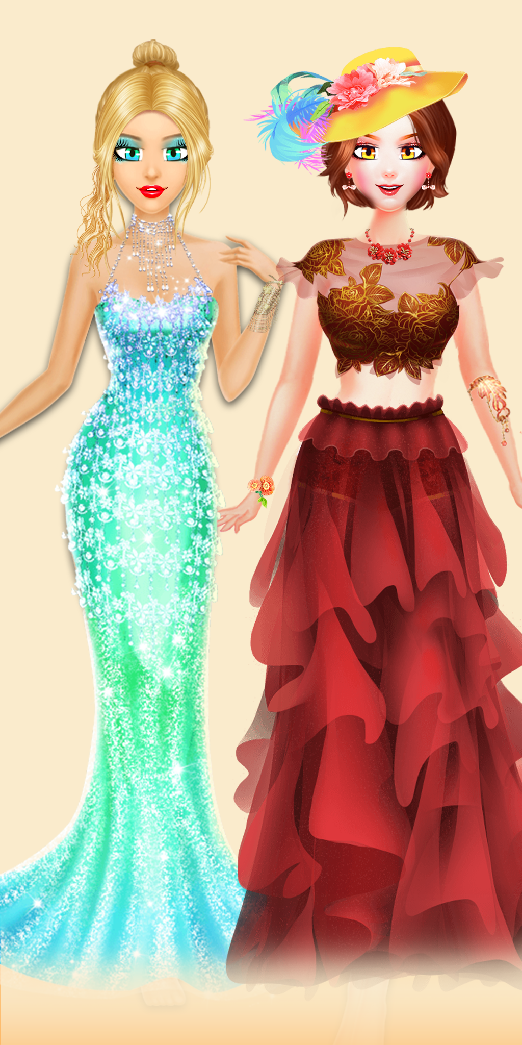 Captura de Tela do Jogo Anime Dress up Makeover Games