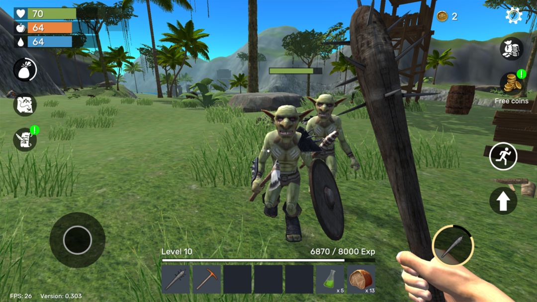 Uncharted Island: Survival RPG ภาพหน้าจอเกม
