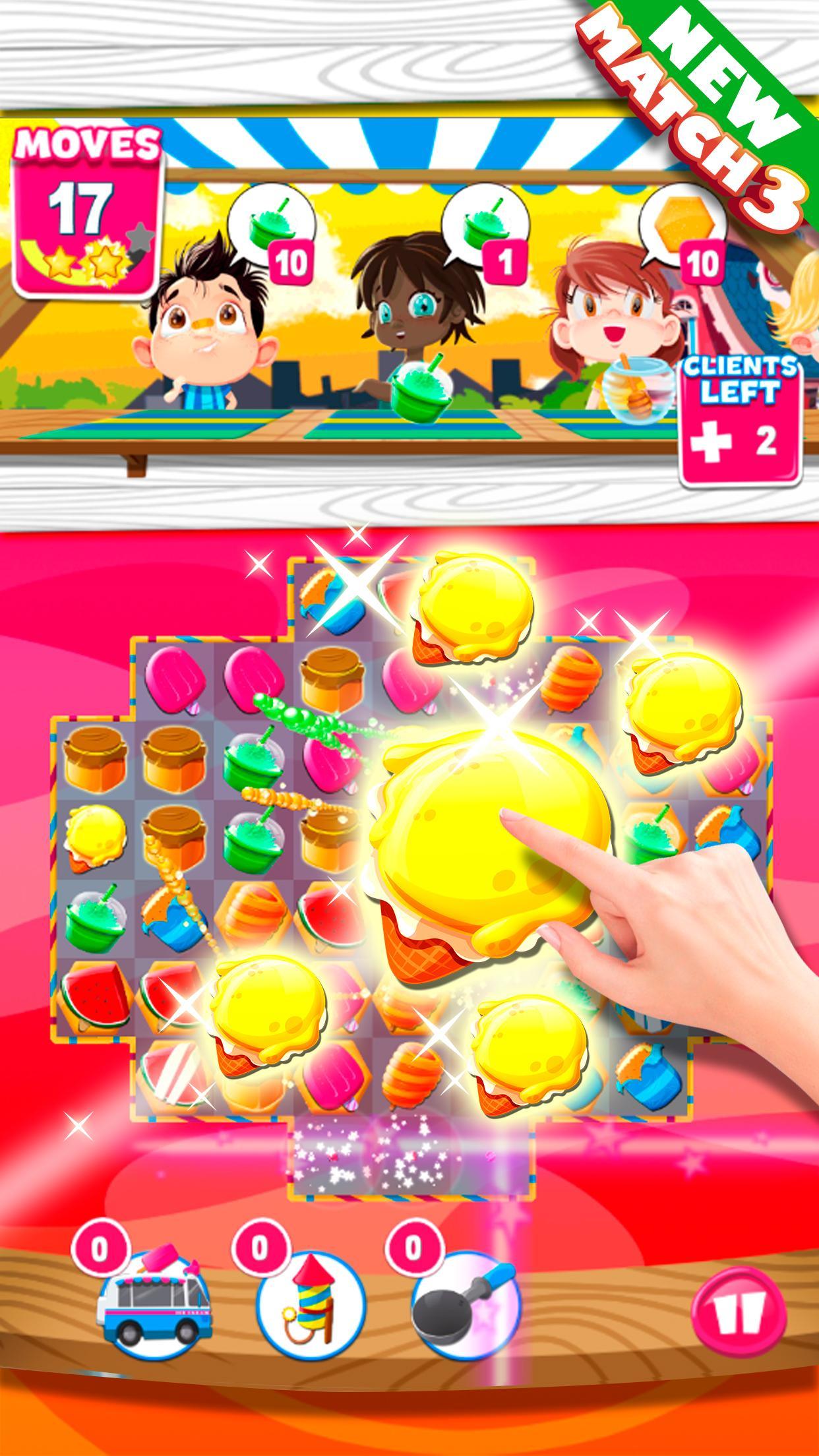 Ice Cream Match 3 Puzzle Game Game Screenshot