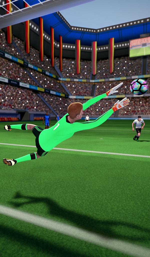 Mobile Soccer Free Kick Cup 2017 Game Screenshot