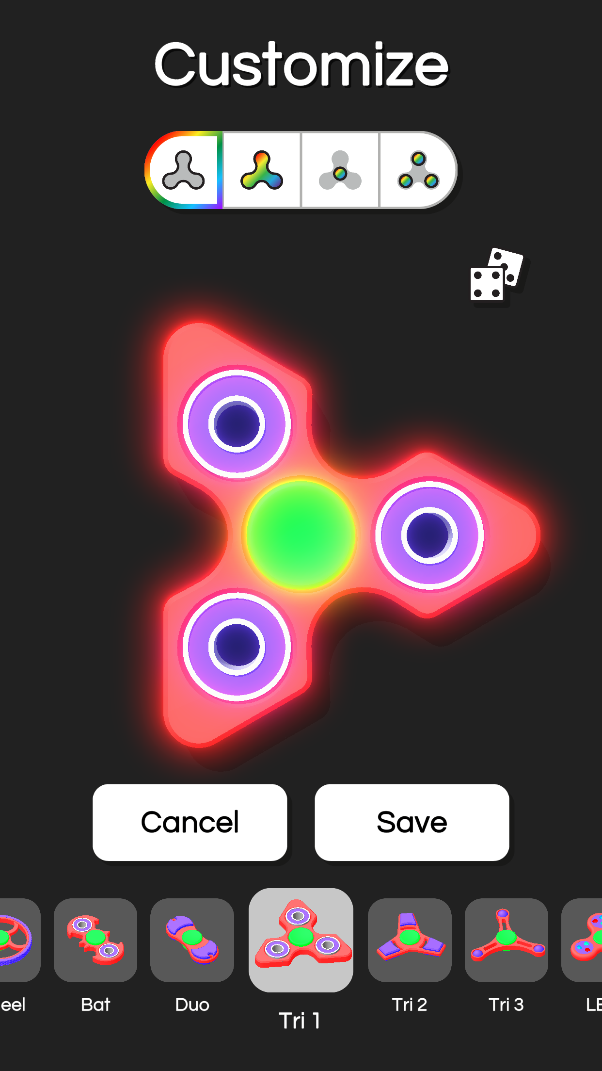 Fidget Spinner Designer 3D Game Screenshot