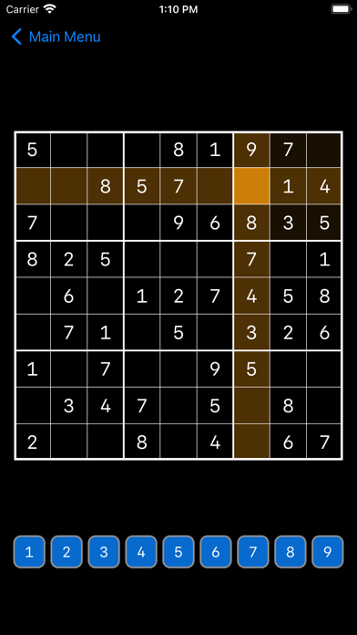 Just Simply Sudoku screenshot game