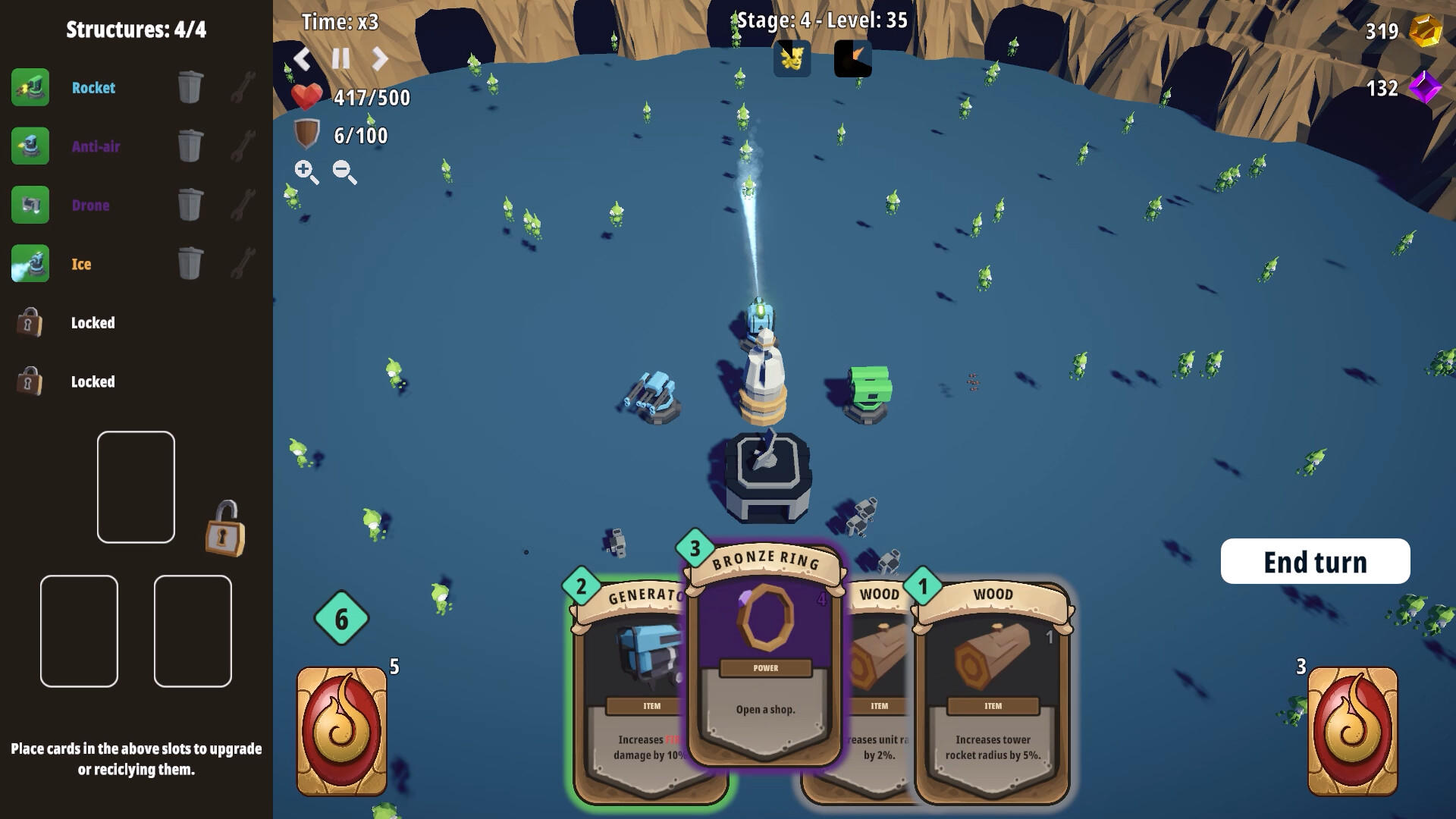 Cards and Towers screenshot game