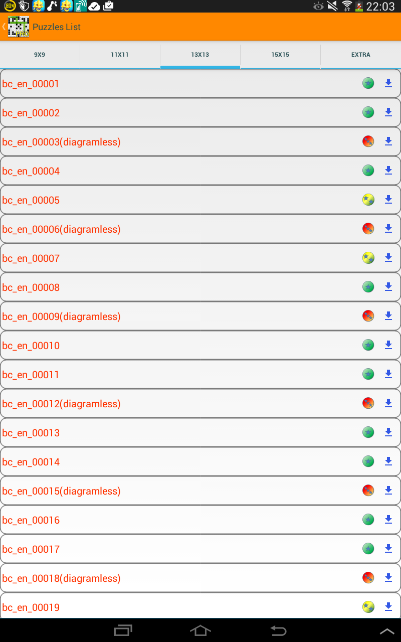 Cuplikan Layar Game Fill ins puzzles word puzzles