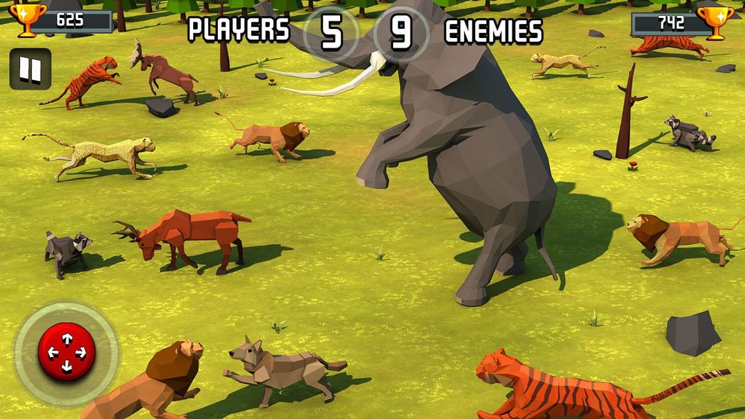Animal Kingdom Battle Simulator 3D 게임 스크린 샷
