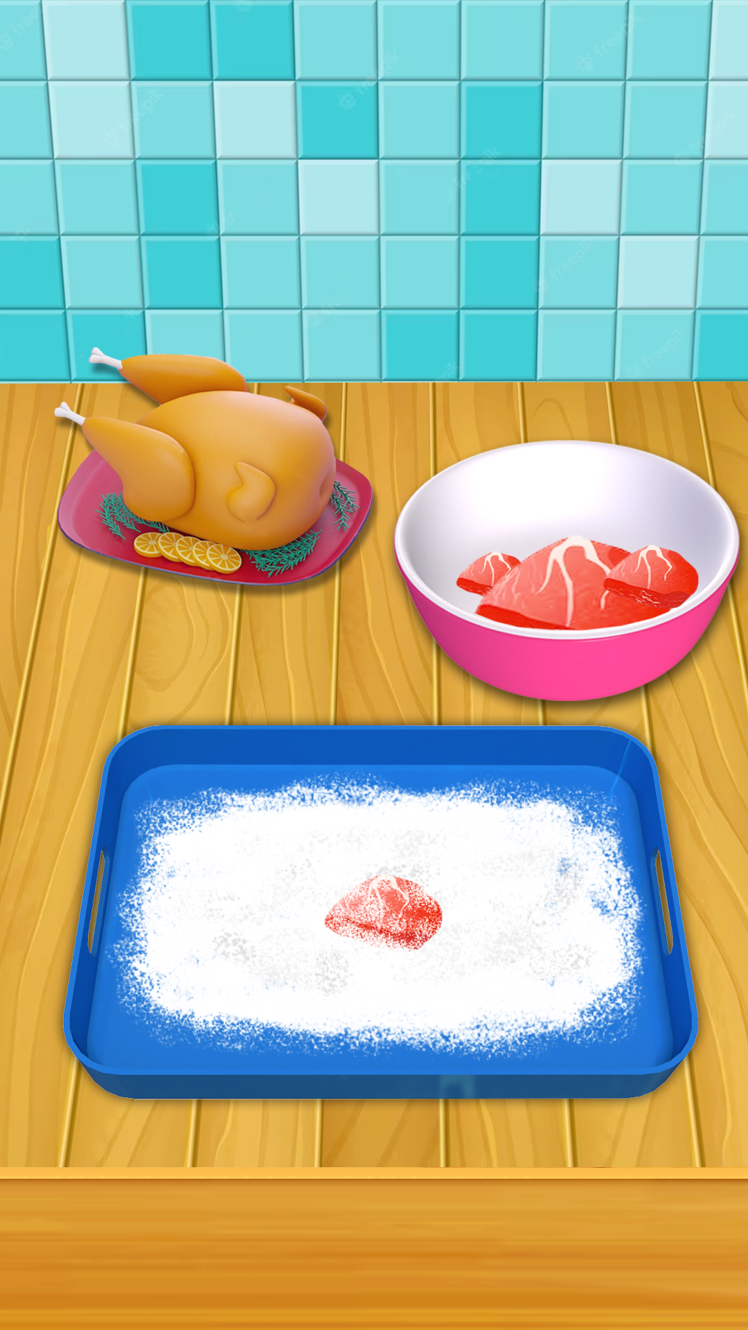 Screenshot of Grimaces Cake: Baking ASMR