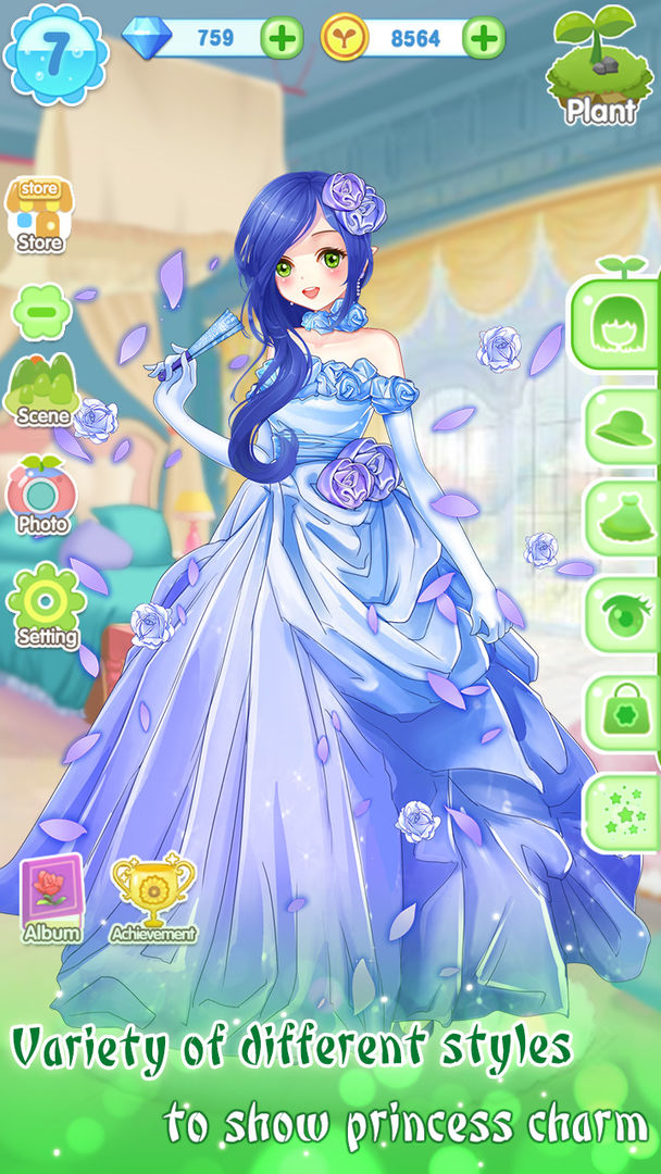 Screenshot of Garden Dressup Flower Princess