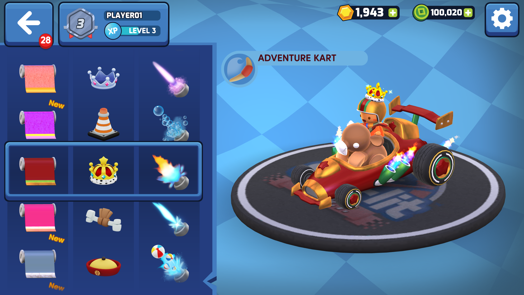 Screenshot of Starlit Kart Racing