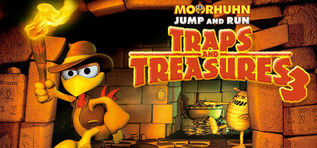 Banner of Moorhuhn Jump and Run 'Traps and Treasures 3' 