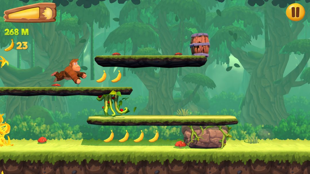 Screenshot of Banana Kong 2: Running Game