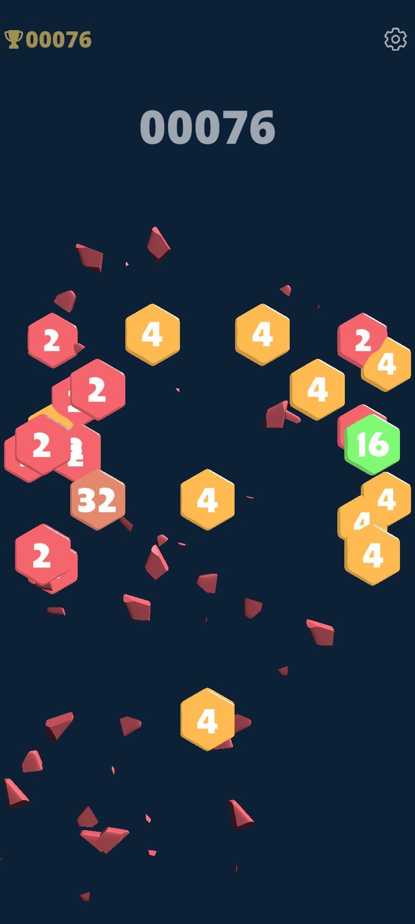 Hex Merge Game Screenshot