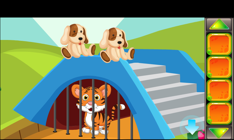 Скриншот игры Best Escape Game 10 - Smart Tiger Cub Rescue Game