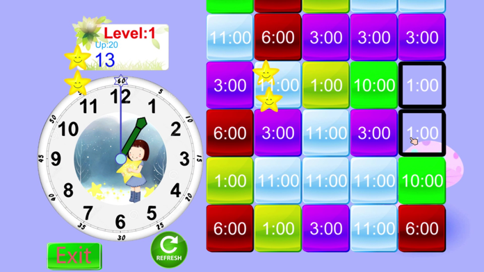 Learn to recognize the clock Game Screenshot
