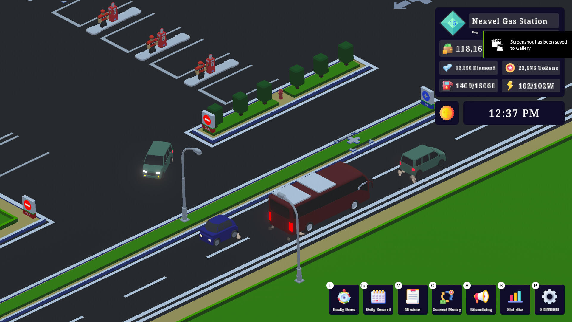 Screenshot of Gas Station Tycoon