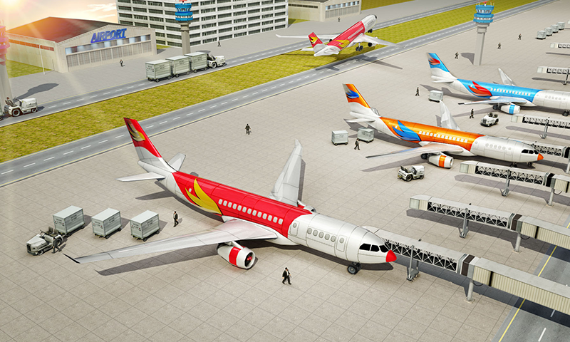 Fly Jet Flight Airplane Landing Simulator ภาพหน้าจอเกม