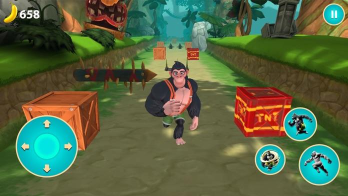 Gorilla Runner! Endless Spin Game Screenshot