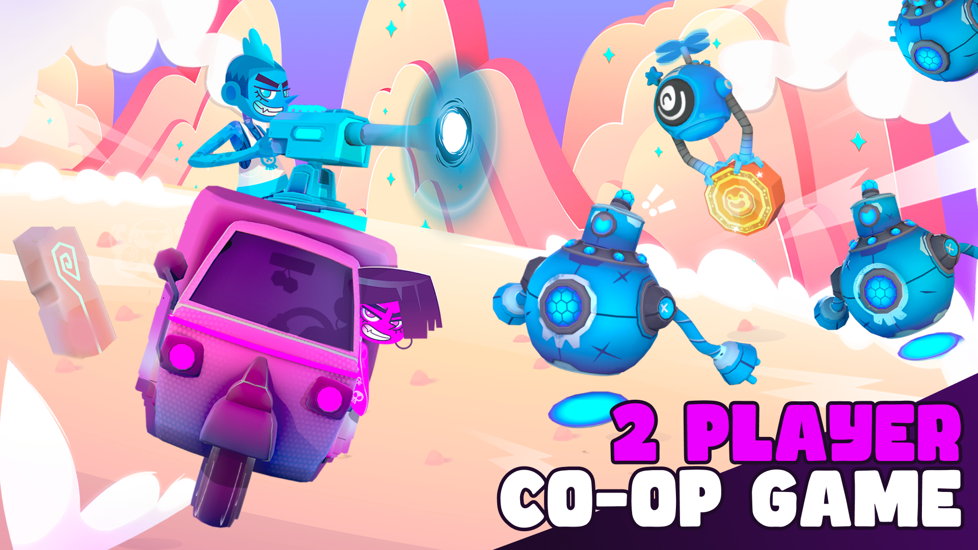 Back2Back: 2 Player Co-op Game Game Screenshot