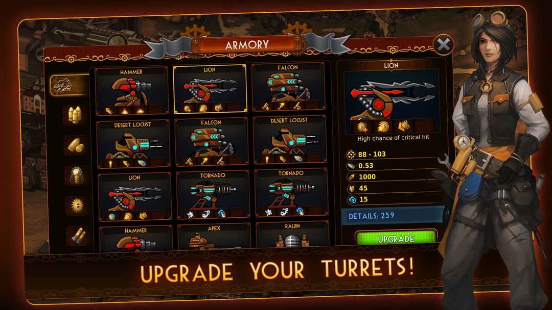 Steampunk Tower 2 Defense Game screenshot game