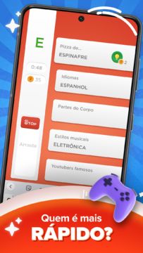 Captura de Tela do Jogo Stop - Famoso Jogo de Palavras
