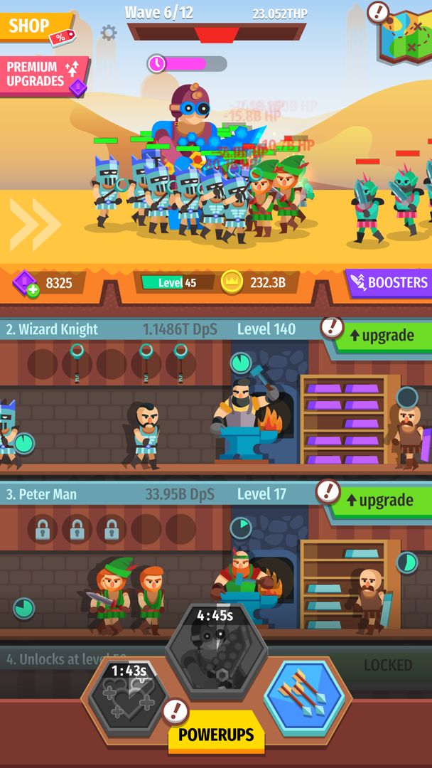 Gear for Heroes: Medieval Idle Craft ภาพหน้าจอเกม