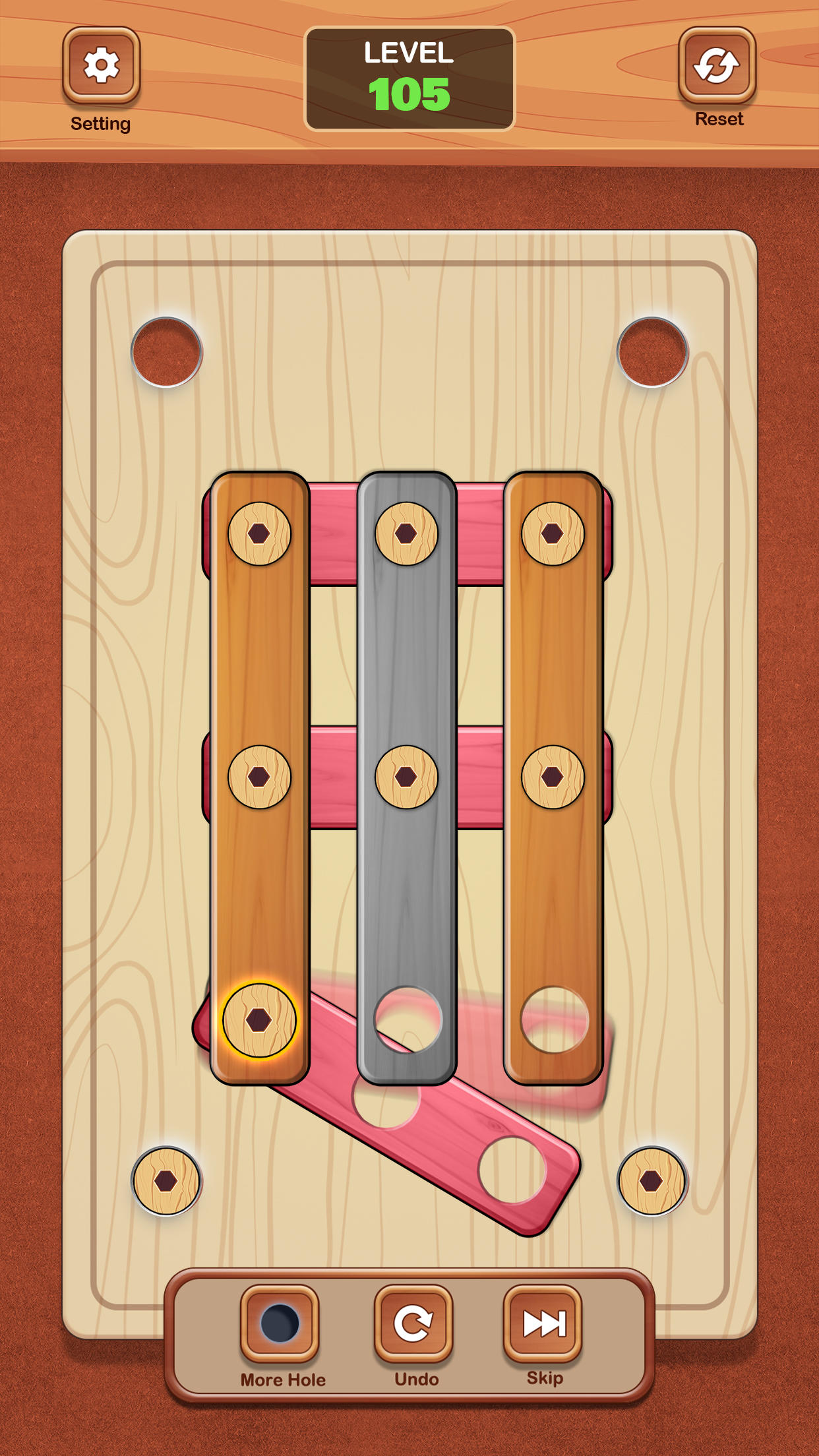 Screw Wood Puzzle Nuts n Bolts Game Screenshot