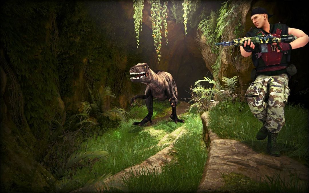 Dinosaur World Jurassic Island : TPS Action Game 게임 스크린 샷