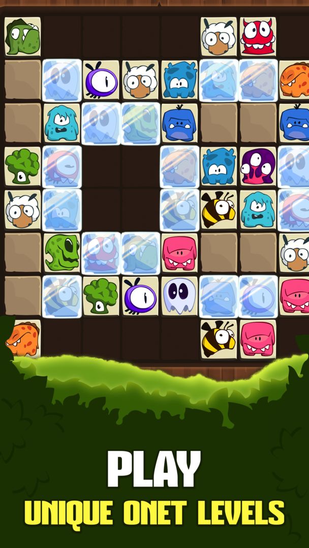 Tiny Monsters Crush: Onet Mahjong block puzzle ภาพหน้าจอเกม