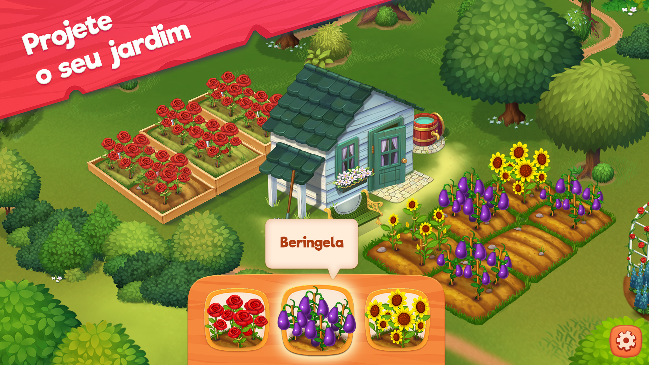 Captura de Tela do Jogo Delicious B&B: Decor & Match 3