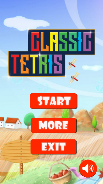 Classic Tetris Game Screenshot