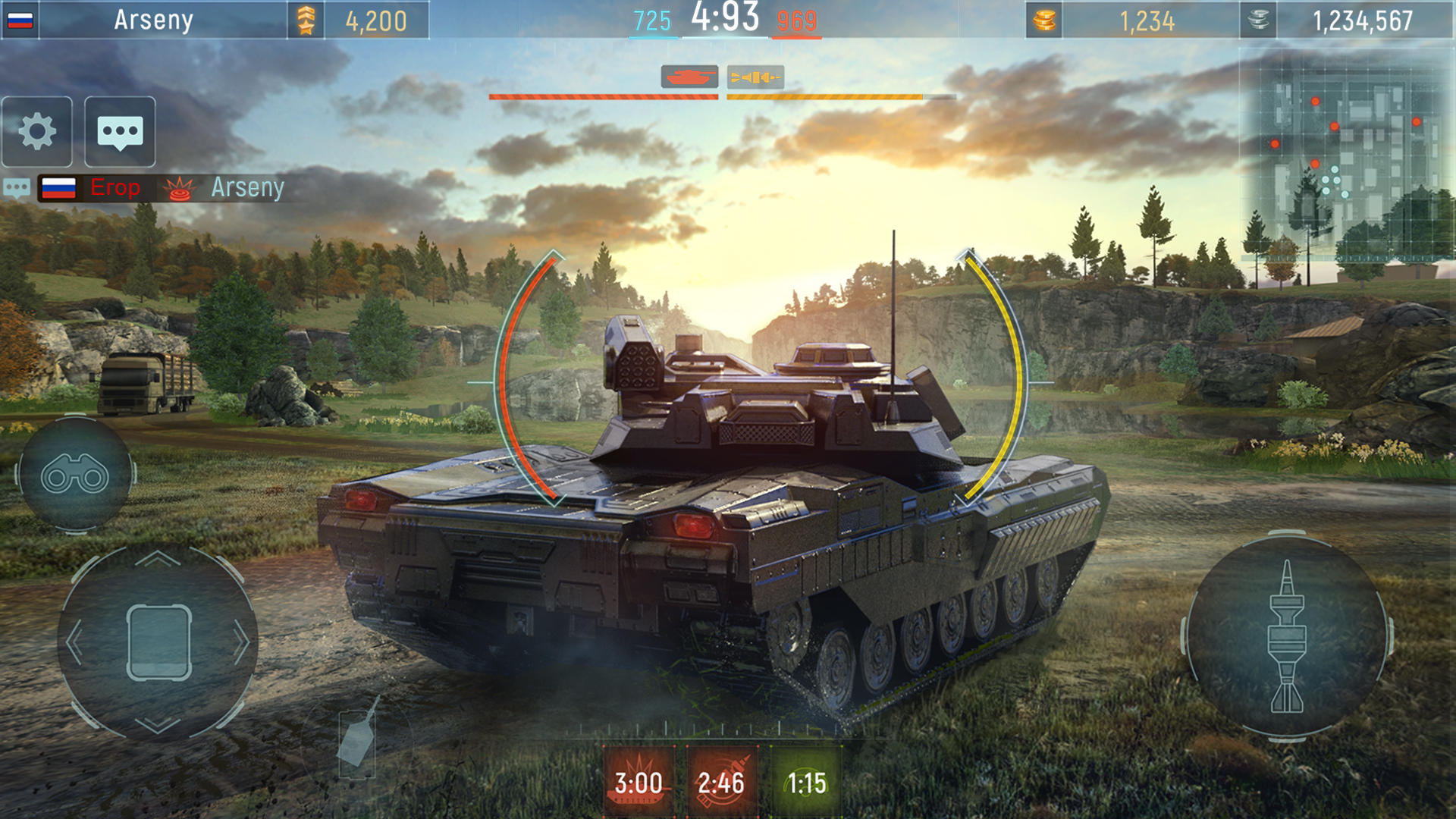 Screenshot of Modern Tanks: War Tank Games
