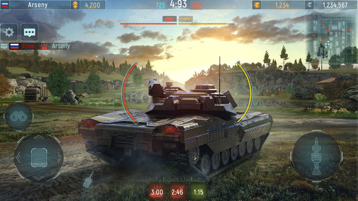 Screenshot 1 of Современные танки: Военные танковые игры 3.53.9