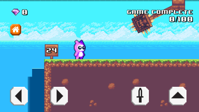 Captura de Tela do Jogo Save Puppy: Pixel Game