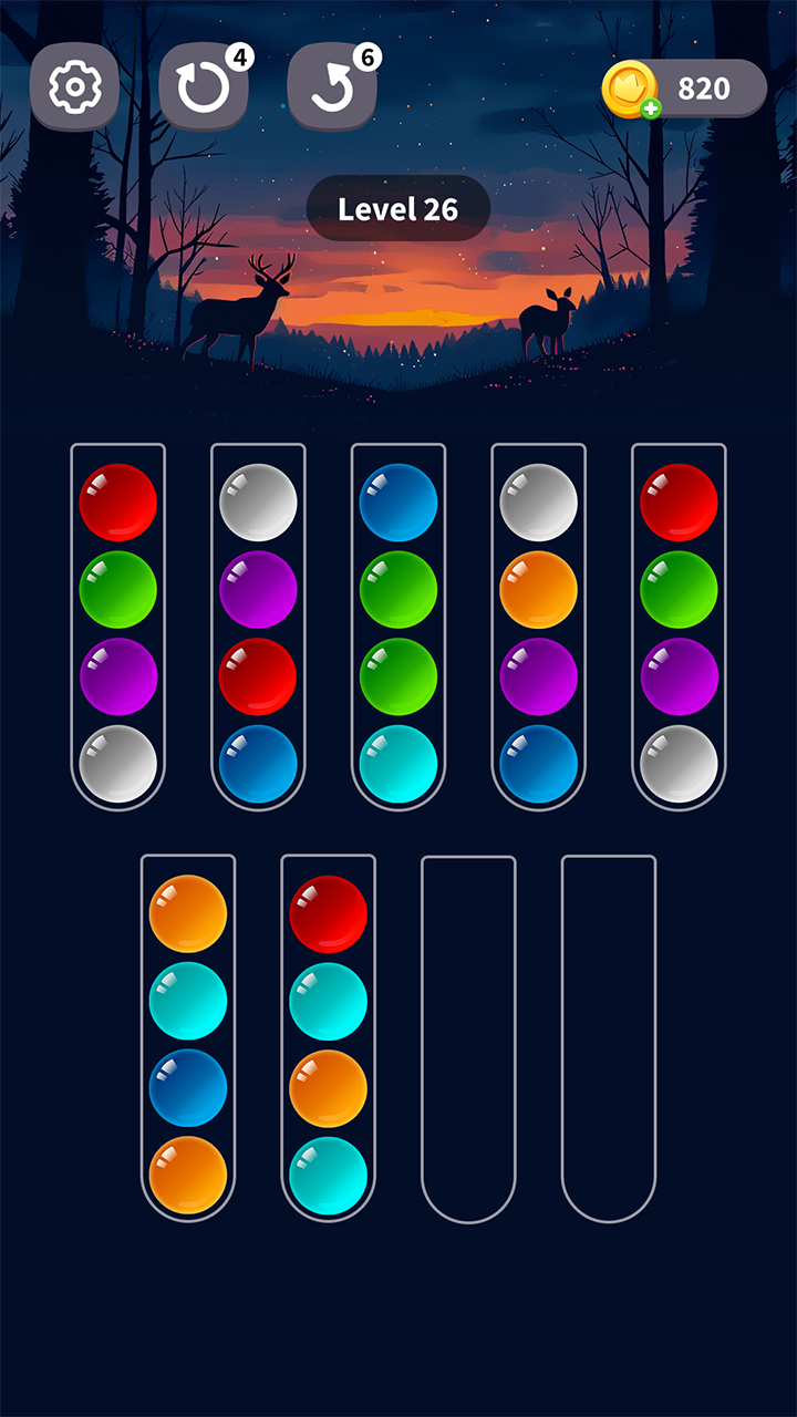 Color Ball Sort - Puzzle Game Game Screenshot