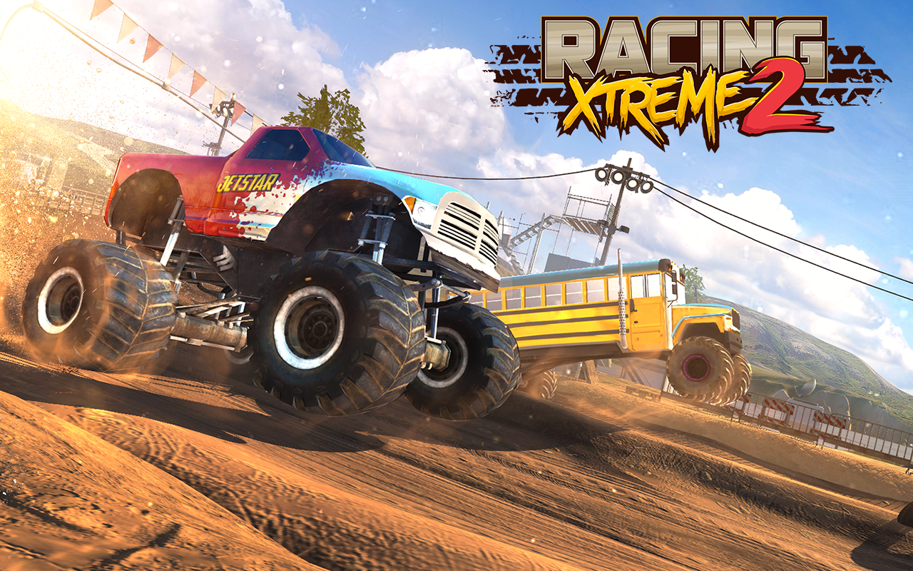 Racing Xtreme 2: Monster Truck Game Screenshot