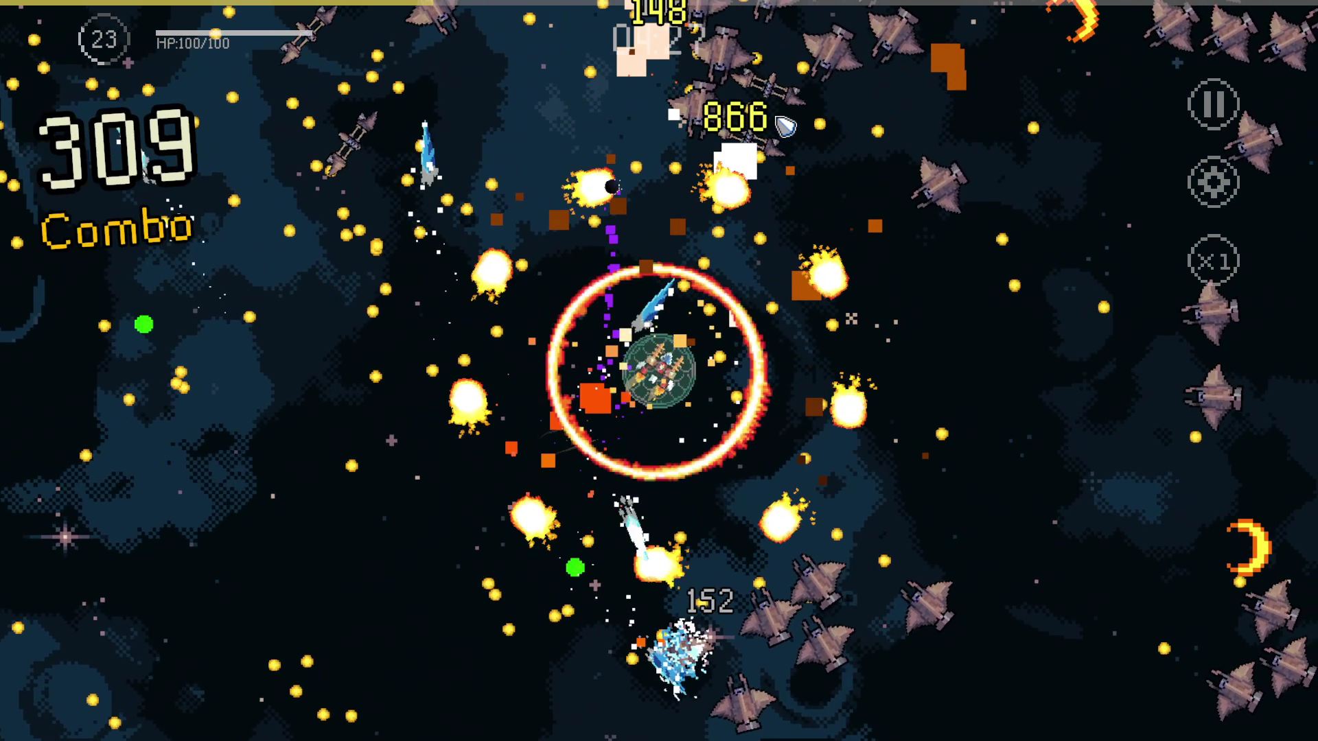 Cosmic Survival: 2D Roguelike Game Screenshot